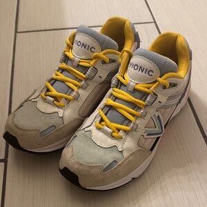 Vionic Women's Sneakers - White, Yellow, and Gray